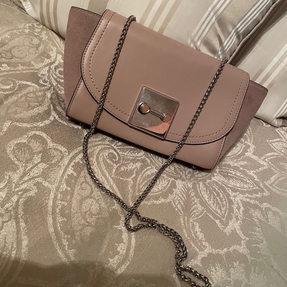 Celine Dion Baroque Suede Blush handbag
